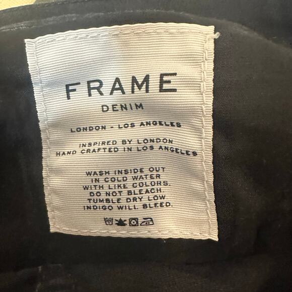 Frame Black Le Crop Mini Boot Jeans sz 27 - Picture 11 of 13